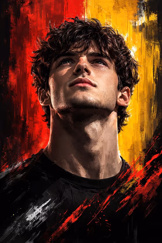 Determined Player Poster template result