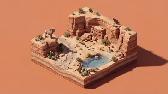 Wildlife Habitat Diorama