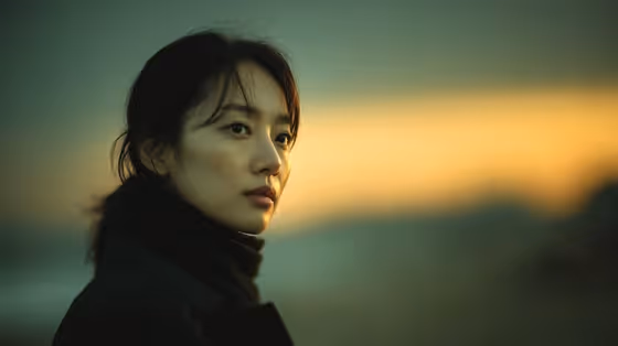 Sunset Film Portrait