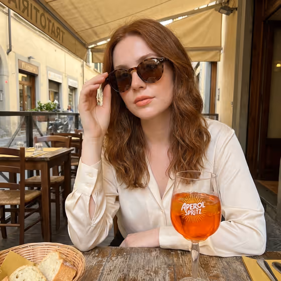 Golden Cafe Portrait