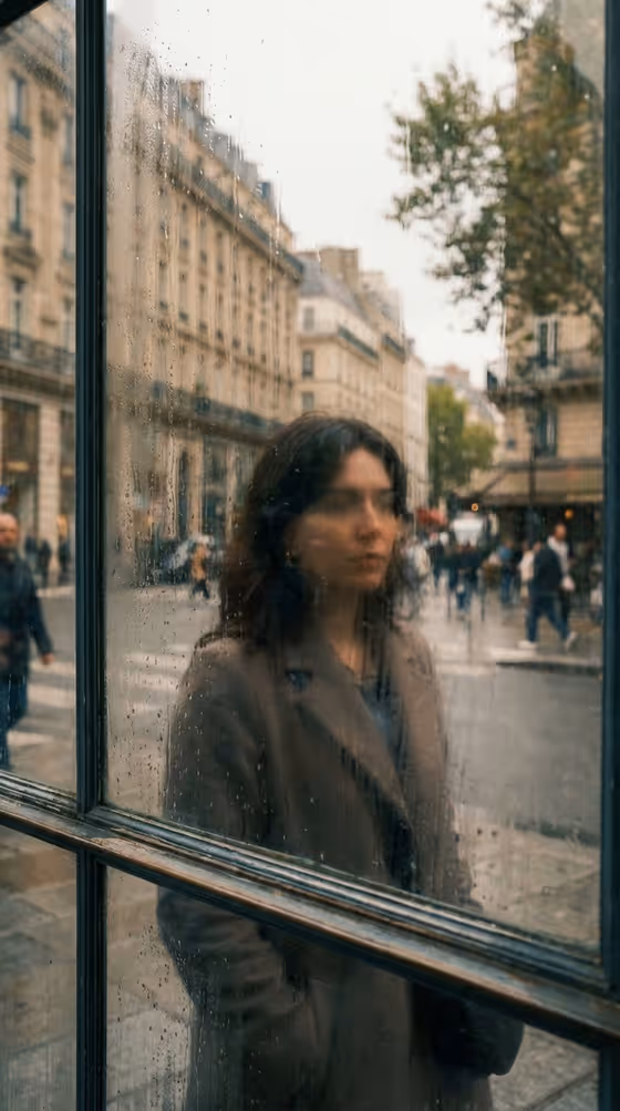 Layered Glass Portrait template result