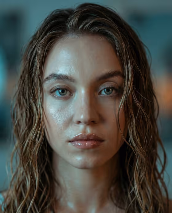 Cinematic Wet Portrait
