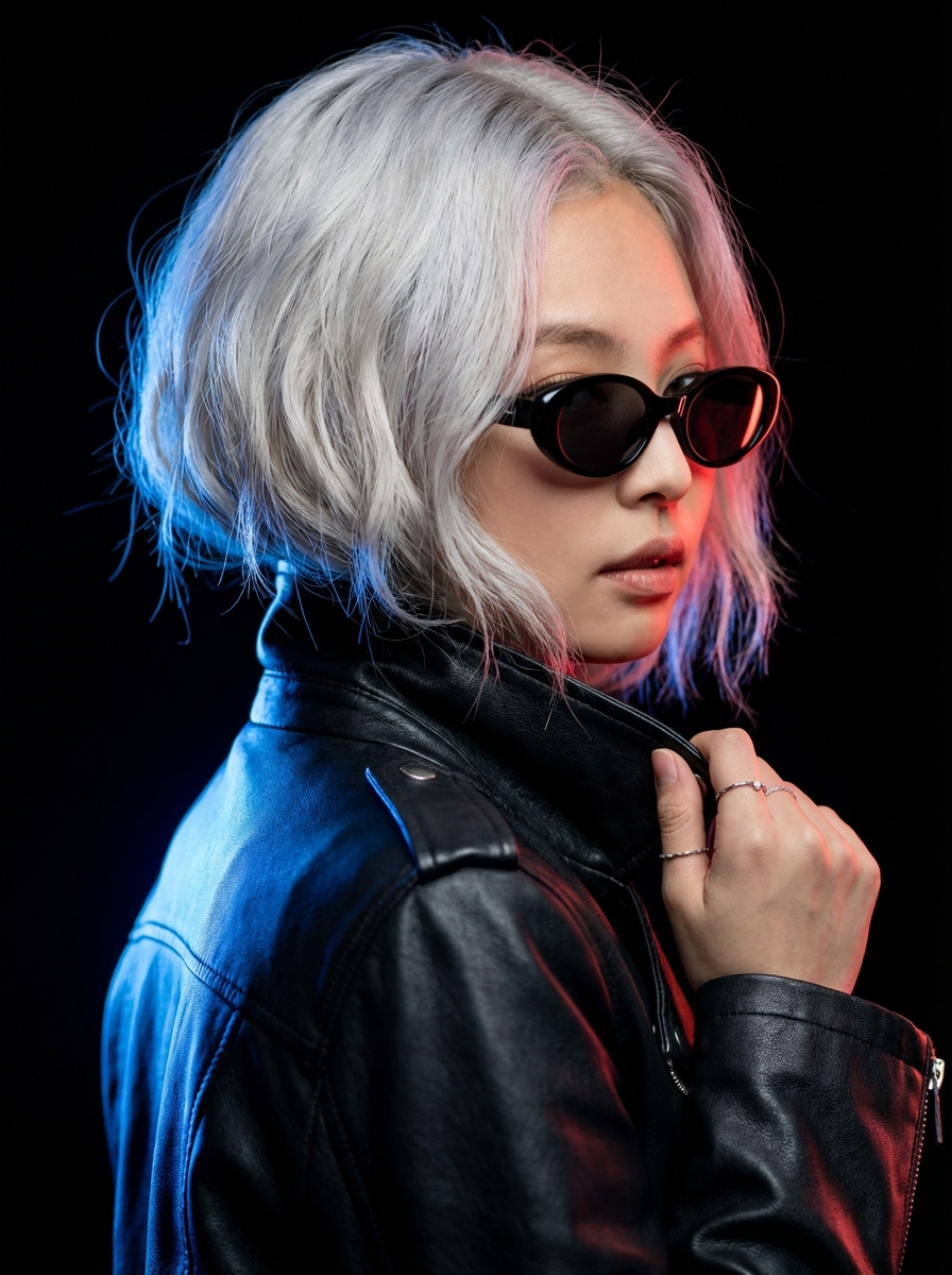 Dual-Tone Fashion Portrait