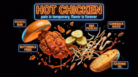 Neon Food Burst