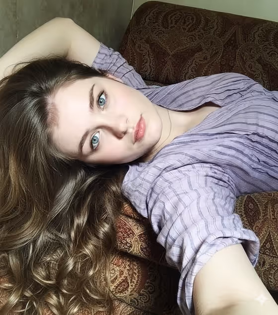 Overhead Couch Selfie