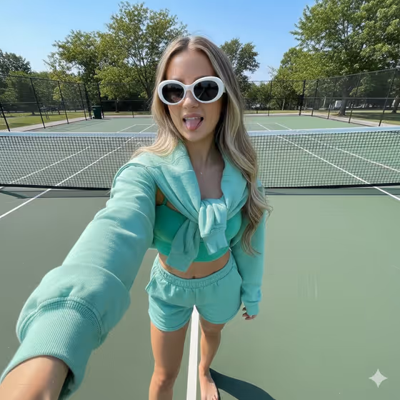 Tennis Court Selfie