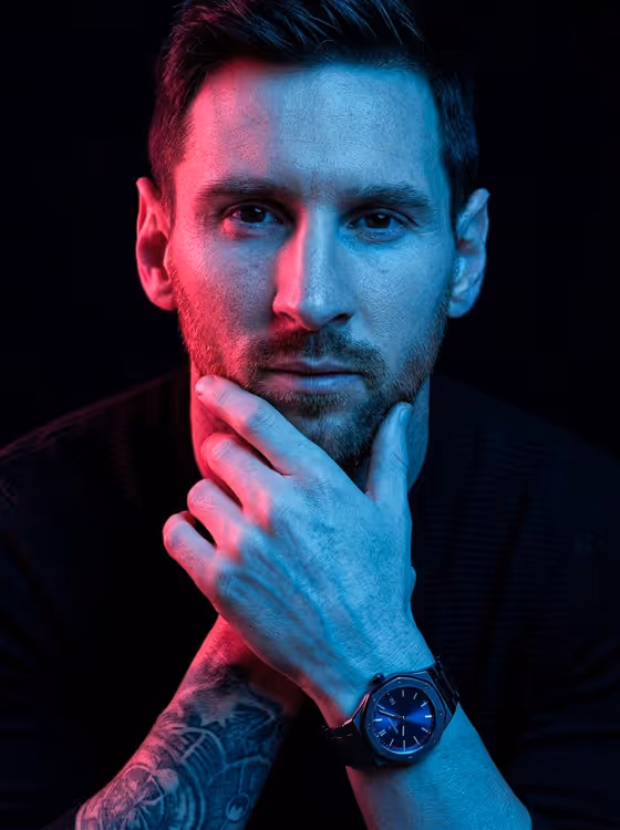 Dual Neon Portrait template result