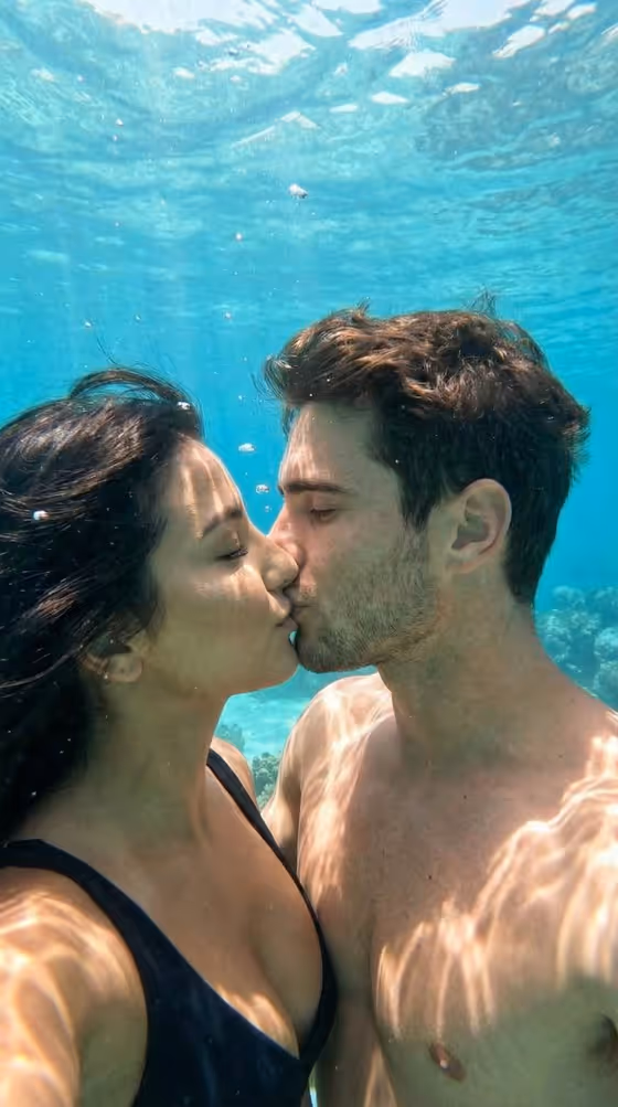 Underwater Kiss Portrait
