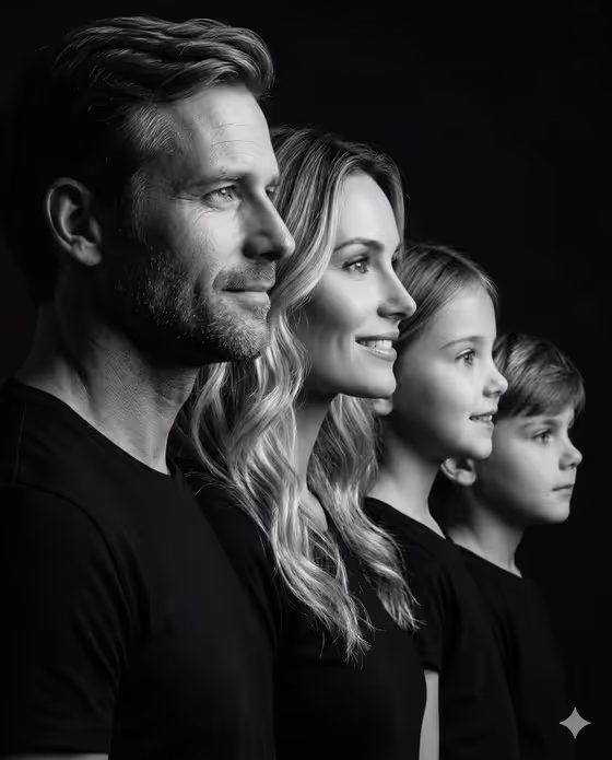 Family Profile Portrait