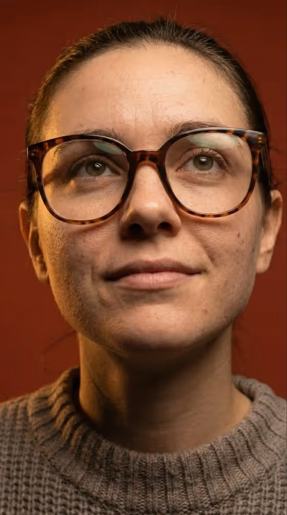 Macro Glasses Portrait