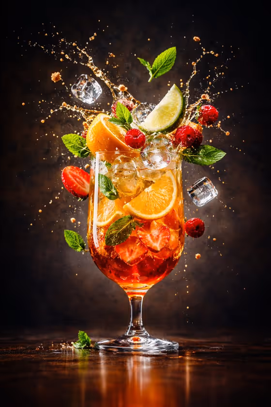 Floating Food Ad template result