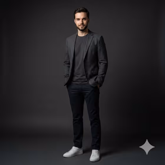 Studio Model Portrait template result