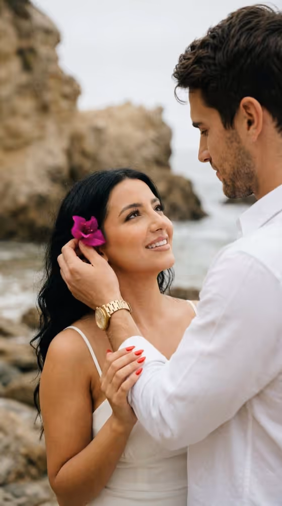 Beach Couple Closeup