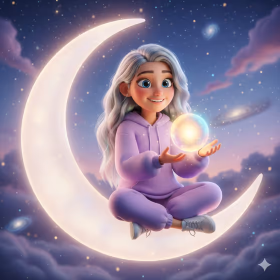 Crescent Moon Character
