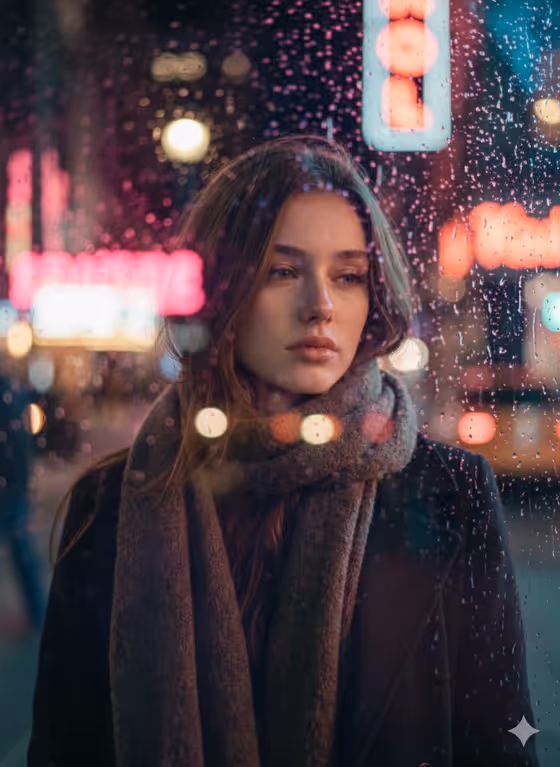 Rain Glass Portrait template result