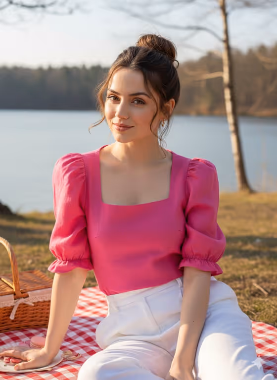 Skincare Picnic Portrait