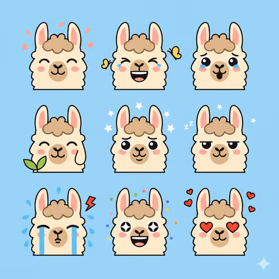 Flat Emoji Sheet