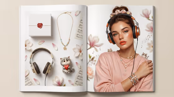 Magazine Gift Spread template result