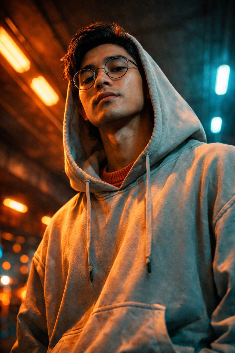 Neon Street Portrait