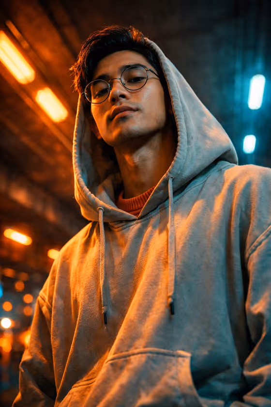 Neon Street Portrait template result