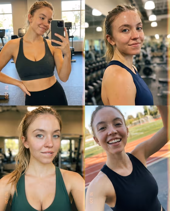 Sports Selfie Grid template result