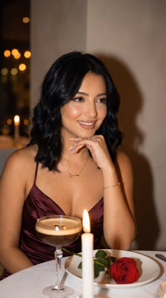 Candlelit Dinner Portrait