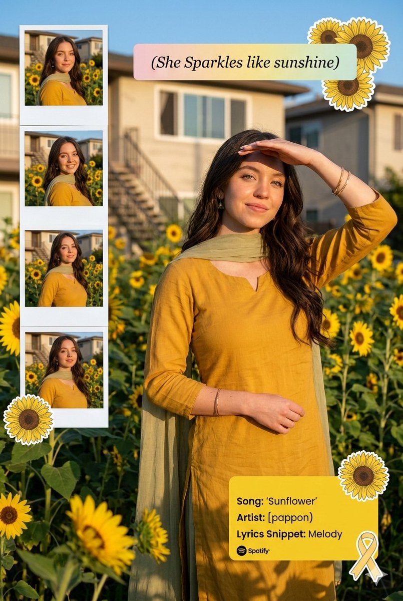 Sunshine Collage Portrait