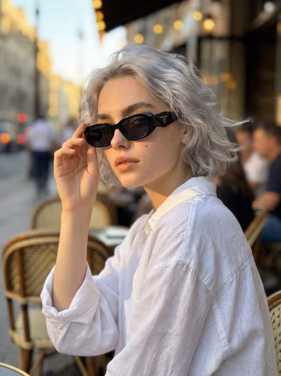 Golden Café Portrait
