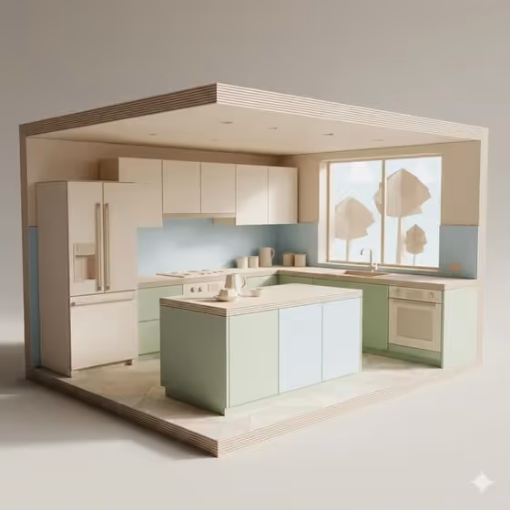 Origami Room Cutaway
