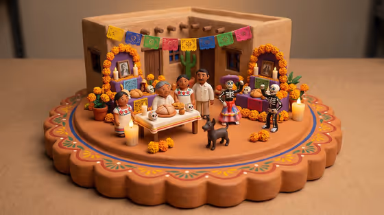 Clay World Diorama template result