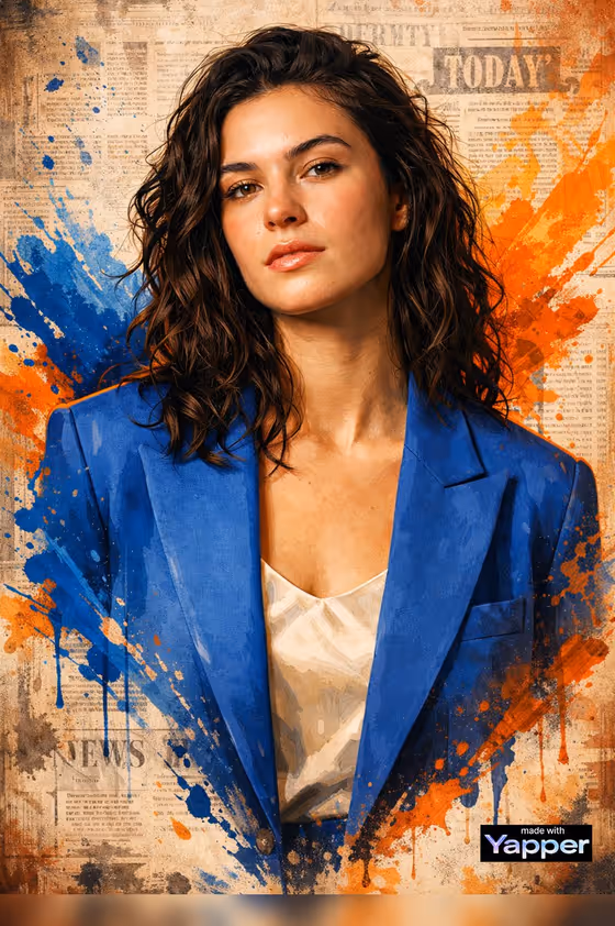 Painted Poster Portrait template result