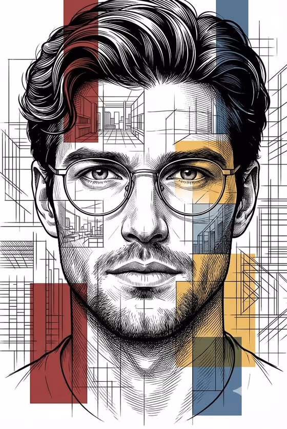 Blueprint Portrait