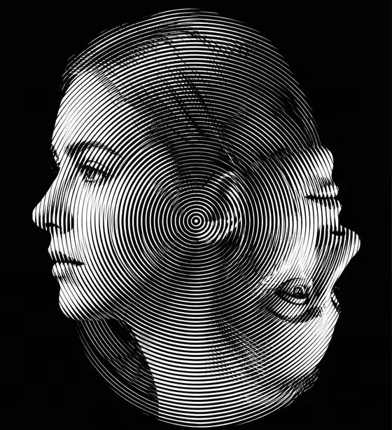 Rotating Illusion Portrait
