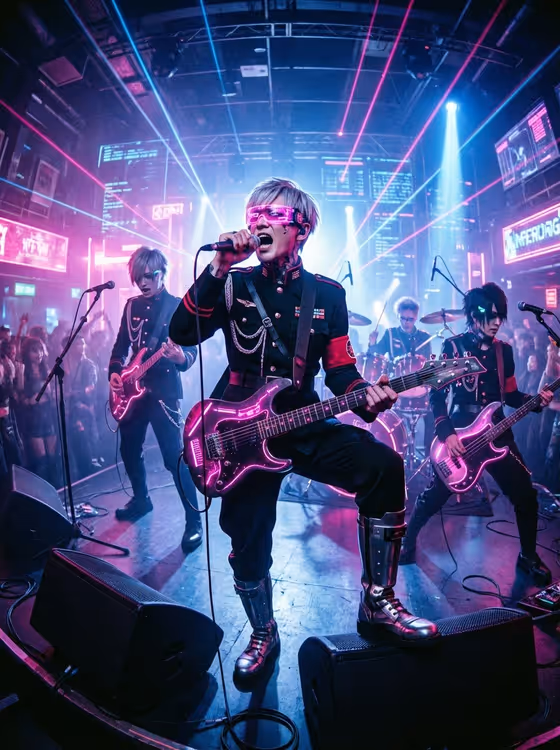 Cyberpunk Band Stage