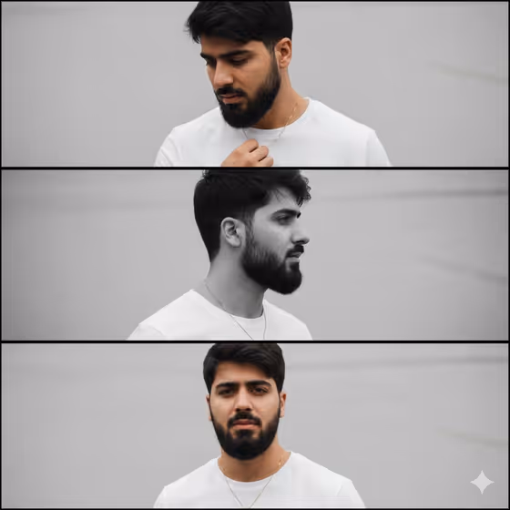 Monochrome Triptych template result