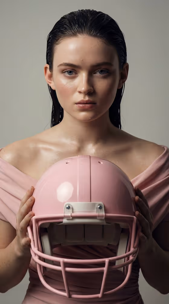 Helmet Editorial Portrait template result