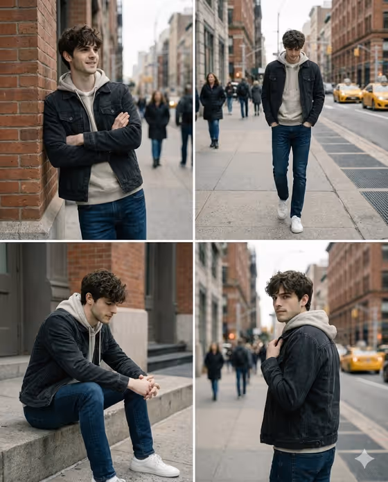 Cinematic Urban Portrait template result