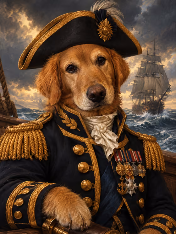The Admiral Pet Portrait