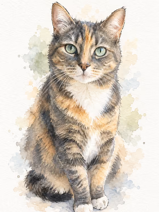 Watercolor Pet Portrait