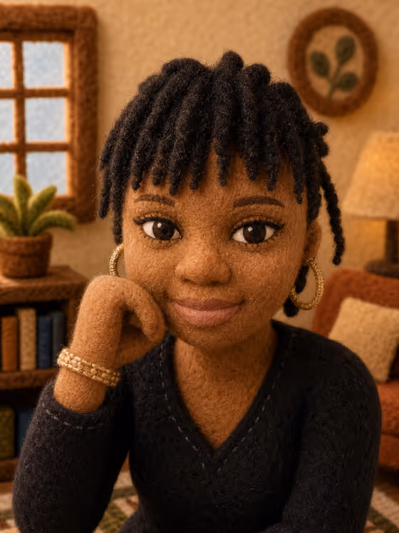 Felt Puppet Portrait