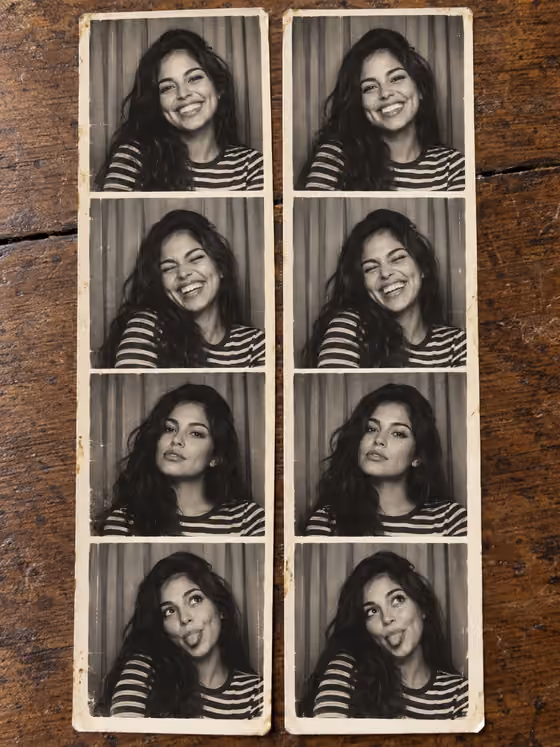 Vintage Photo Booth Strip