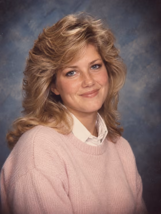 80s Yearbook-Style Portrait