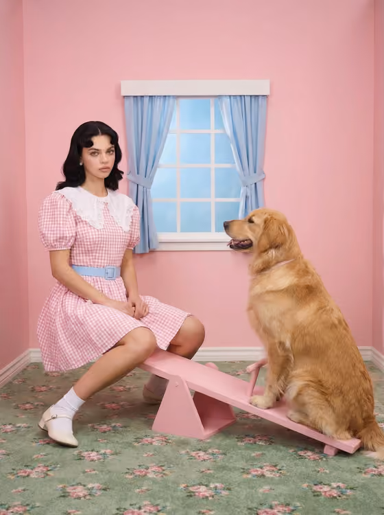 Dollhouse Seesaw Portrait