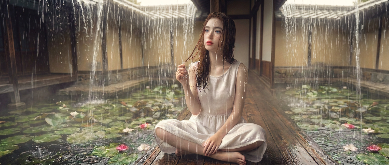 Rainy Hallway Portrait