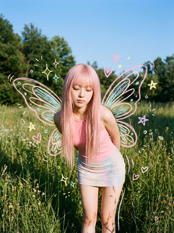 Fairycore Face Portrait