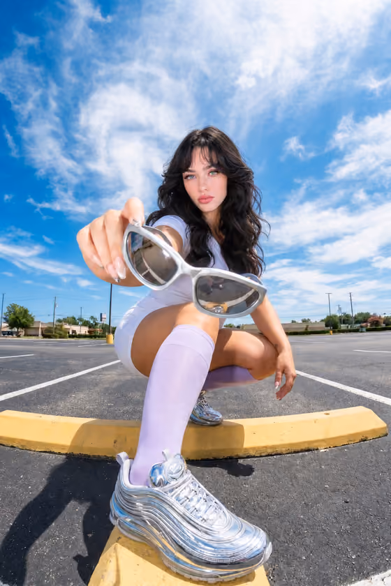 Fish-Eye Parking Portrait