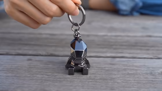 Minimal Metal Keychain template result