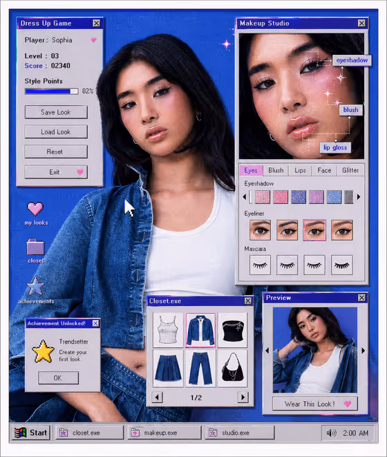 Y2K Dress-Up Game