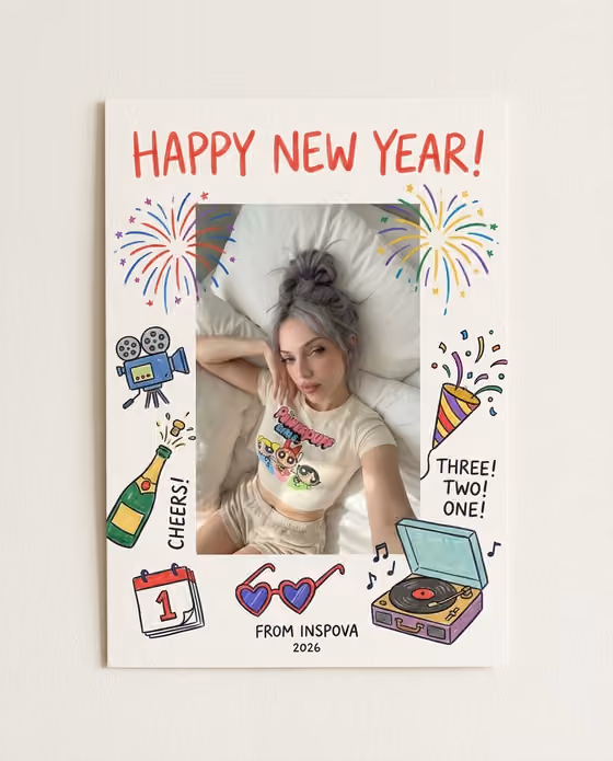 Doodle New Year Card
