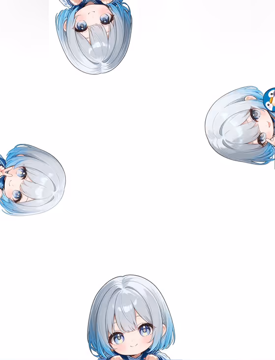 Peeking Chibi Wallpaper